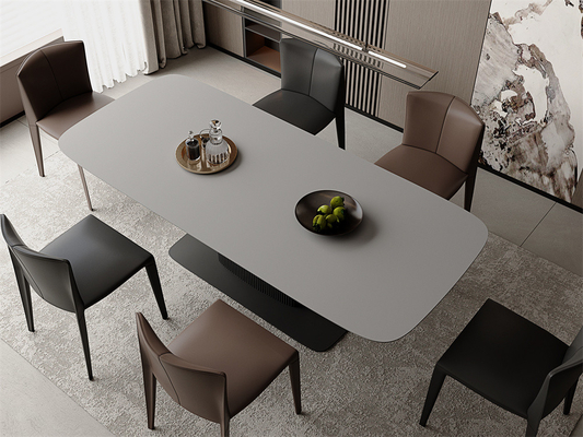 매트 글래싱 포르셀린 시너지 석판 1600x3200mm 그리고 회색 포르셀린 바위 슬랩 거실