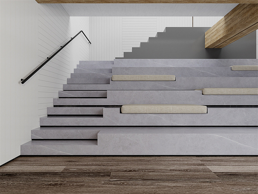 1600x3200mm 매트 그레이 다이닝룸을 위한 합성 석판