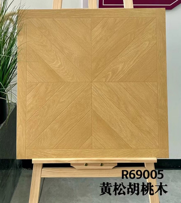 갈색 600x600mm 항균 바닥 타일 및 발코니 디자인에 대한 나무 세라믹 타일