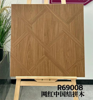 갈색 60x60cm 목재 세라믹 타일 및 실내 바닥 타일 침실 디자인