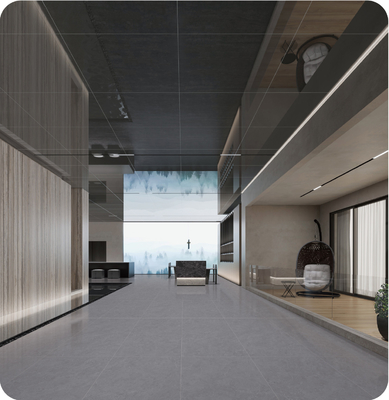 실내 바닥용 600x1200mm 딥 그레이 항균 포세린 타일
