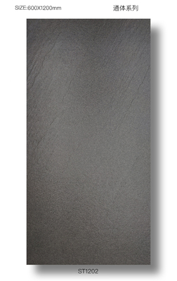 어두운 회색 1200x600mm 전체 몸 외관 바닥 정원 습기 방지 레트로 포르셀린 타일