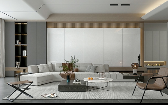 900x1800mm 회색 닦은 가시화 된 폼 타일 바닥 및 벽