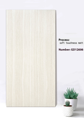 베이지색 및 회색 600x1200mm 훼손되지 않은 부드러운 촉촉성 매트 배경 커튼 벽 타일 사각형
