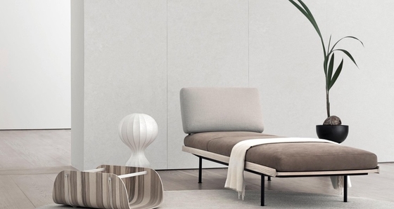 화강 벽돌 및 세련된 밝은 회색 400x1200mm 매트 포르셀린 위판 거실 및 부엌