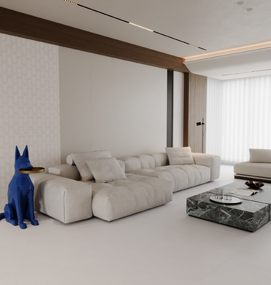 베이지 600x1200mm AAA 등급 포세린 바닥 타일