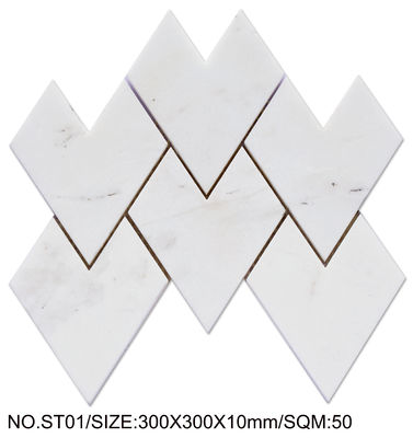 산성 저항성 백색 300x300mm 천연석 모자이크 (프로젝트 및 장식용)