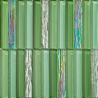 녹색 스크래치 방지 300x300mm 유리 모자이크, 재건축 및 침실용