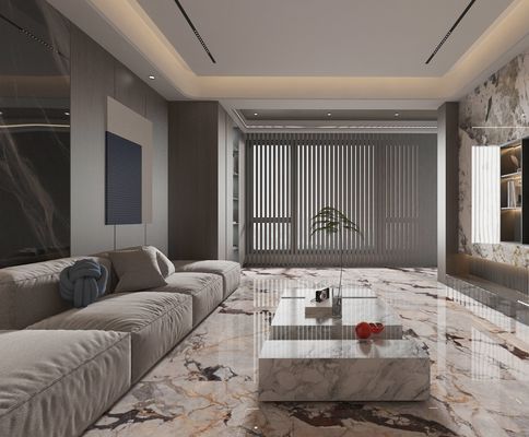 1000x1000mm 브라운 내산성 우아한 실내 바닥 광택 처리된 발코니용 도자기 타일