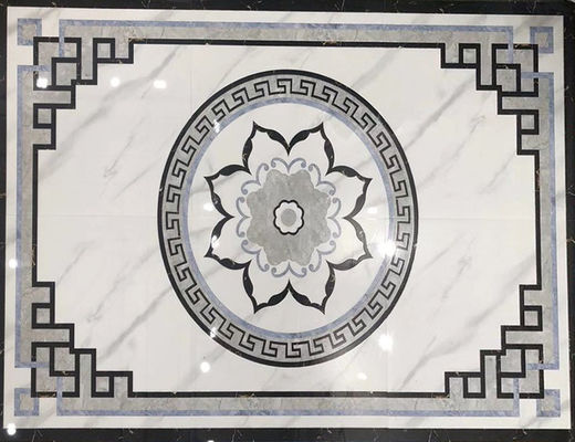 카라라 600x600mm 수정 닦은 타일 재활용된 카펫 분손 담보 조건 0.01